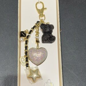Eye Candy Black and Gold Charm Key Holder